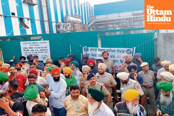 Blockade continues outside Phagwara sugar mill rephrase this