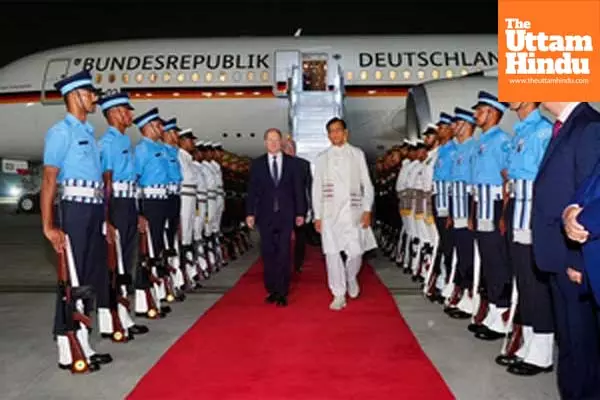 German Chancellor Olaf Scholz arrives in India to attend Intergovernmental Consultations