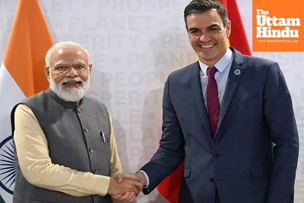 Spanish President Pedro Sanchez arrives in Vadorara, to meet PM Modi today