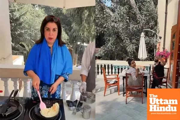 Farah Khan turns chef, cooks omelette for bhookas Huma and Patralekhaa