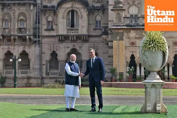 PM Modi, Spanish Prez pledge to enhance partnership in bilateral talks, held at Laxmi Vilas Palace