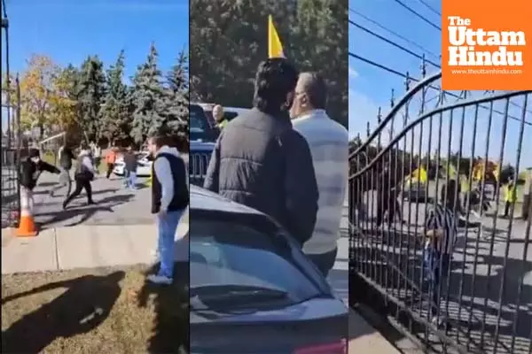 Hindu devotees beaten at Canada temple by Khalistani extremists, Watch video