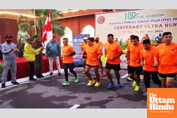 Vajra Corps kicks off ultra marathon to mark Rashtriya Military School, Chail centenary.