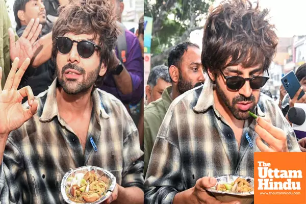 Kartik Aaryan takes a bite of patnas litti chokha, sends fans into a frenzy