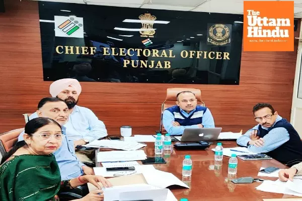 Chief Electoral Officer Punjab conducts meeting with Deputy Commissioners and SSPs