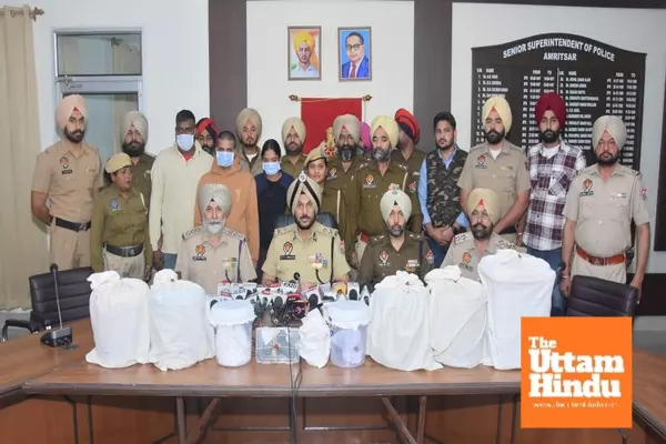 PUNJAB POLICE BUSTS NARCO SMUGGLING AND ARMS CARTEL, TWO HELD WITH 8.2KG HEROIN