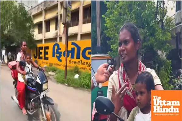 Video from Gujarat shows Zomato delivery agent riding bike with child, sparks internet reaction