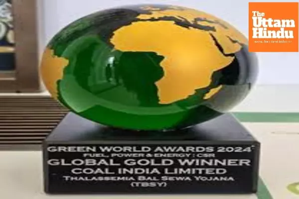 Coal India wins prestigious Green World Environment Award