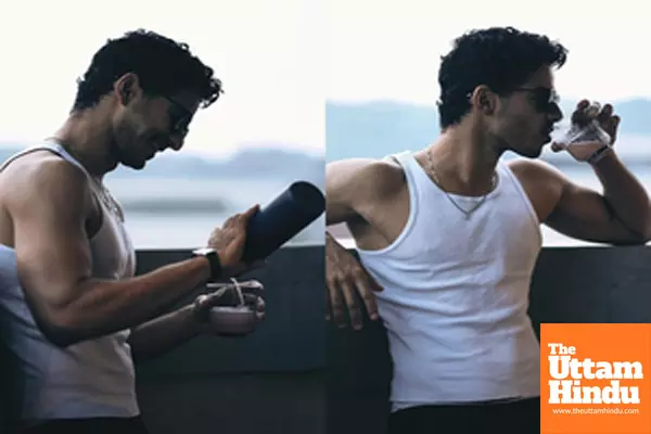 Ishaan Khatter flaunts his toned biceps as he advises fans to stay hydrated