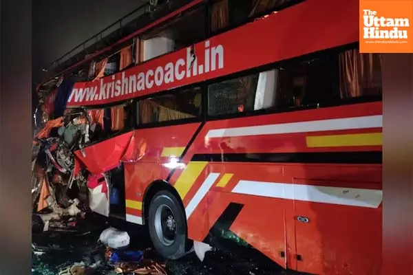 Several dead, 5 months baby among victims, double-decker bus collides with truck