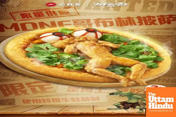 Deep-fried frog pizza causes stir: Please See! says Pizza Hut