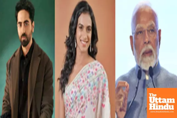 Ayushmann and PV Sindhu support PM Modi’s Viksit Bharat initiative for nation building