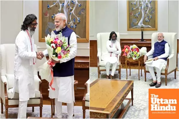 Hemant Soren meets PM Modi, invites him for swearing-in ceremony