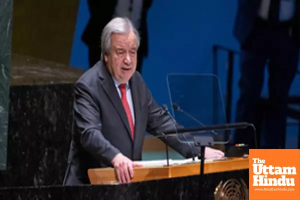 Antonio Guterres calls for peace, upholding UN values