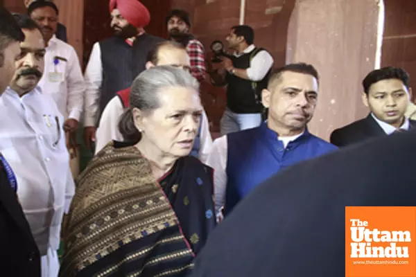 New Delhi: MPs At The Parliament House During the Winter Session