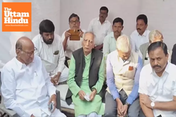 Sharad Pawar, 83, hails anti-EVM hunger strike by 96-year-old Baba Adhav in Pune