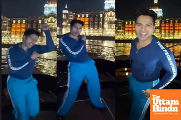 Varun Dhawan does ‘Nain Matakka’ in front of the iconic Taj Hotel