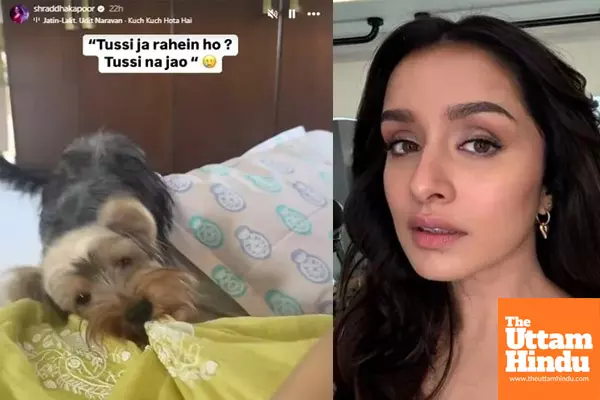 Shraddha Kapoor recreates ‘Tussi na jao’ moment with her furry friend