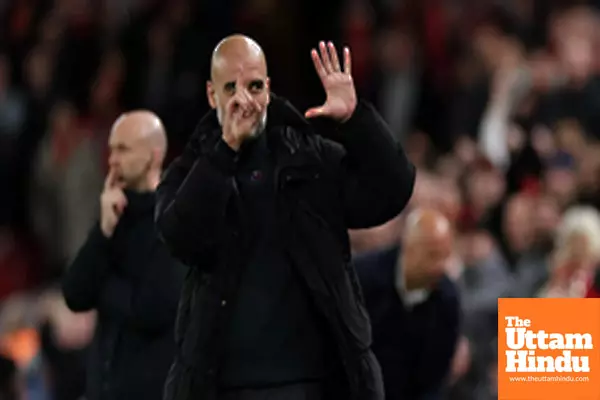 Guardiola shows six fingers in response to Youre getting sacked jibe from Liverpool fans