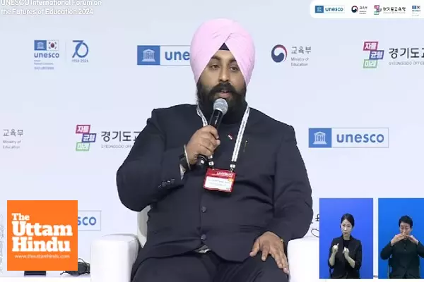 Punjab Education Minister Harjot Singh Bains showcases transformative education model of Punjab at UNESCO Forum in Korea