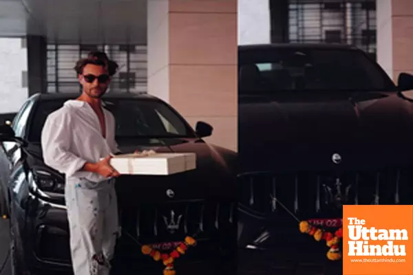 Aayush Sharma gives a peek into his new swanky car