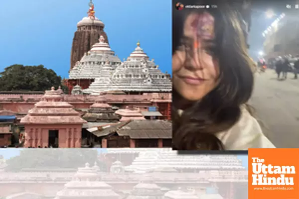 Ekta Kapoor seeks blessing at Jagannath Temple in Puri