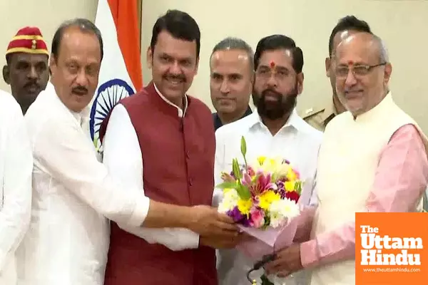 Fadnavis, Shinde, and Pawars Power Play: Maharashtras Government Claim Leads to Historic Swearing-In Ceremony