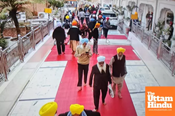 Amritsar: A video grab from CCTV footage shows the accused who allegedly attempted an unsuccessful assassination of SAD leader Sukhbir Singh Badal