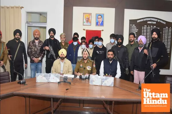 Punjab Police Foils Grenade Attack, Arrests 10 Pak-Backed Terrorists, Seizes Weapons and Drone