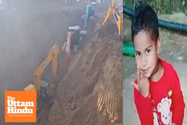 Aryan remains trapped in borewell in Rajasthans Dausa, rescue efforts on