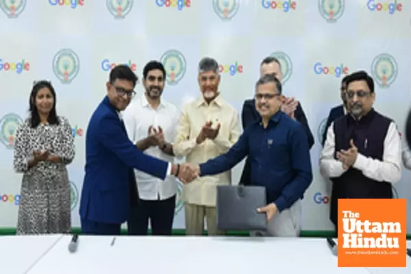 Andhra CM discusses potential collaboration with Google team