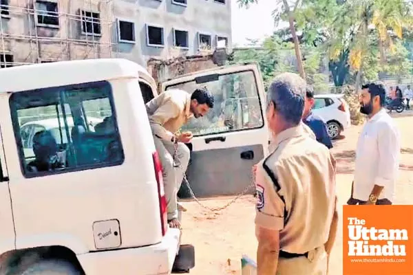 Telangana: Jail official suspended for taking farmer to hospital in handcuffs