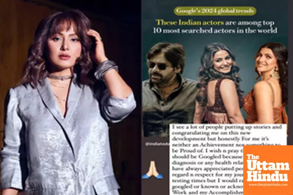 Hina Khan on top most searched actors: Neither an achievement nor    something to be proud of