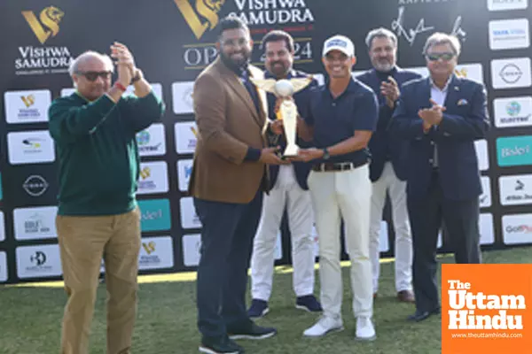 Ajeetesh Sandhu claims impressive five-shot victory at vishwa samudra open 2024