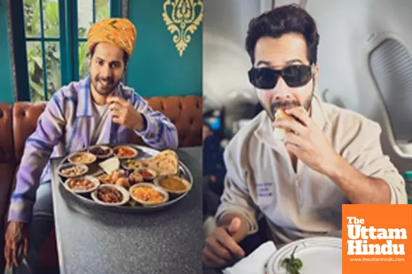 Varun says ‘what a day in Jaipur’ as he gorges on ‘dal bati, vada pav’