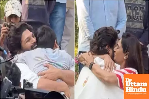 WATCH: Allu Arjuns Heartwarming Homecoming: Family Embraces Him After Jail Release