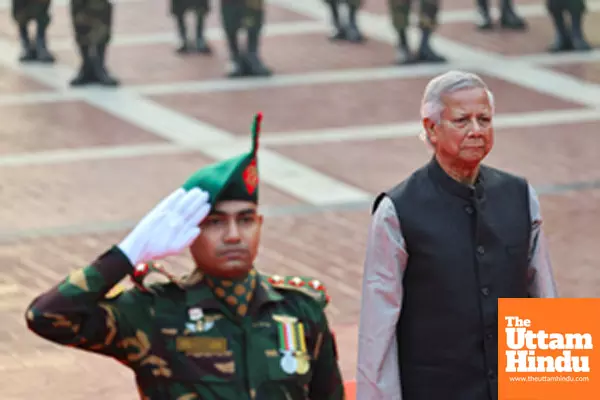 Dhaka: Chief Adviser Professor Muhammad Yunus pays tribute to martyred intellectuals at the Martyred Intellectual Memorial