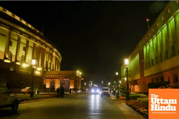 New Delhi: A view of Parliament House during the Winter Session