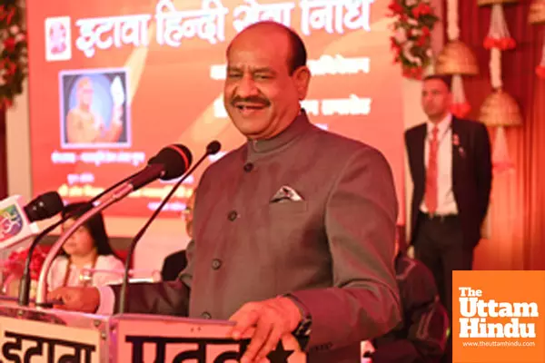 Lok Sabha Speaker Om Birla hails contribution of Hindi in nation-building & development of society