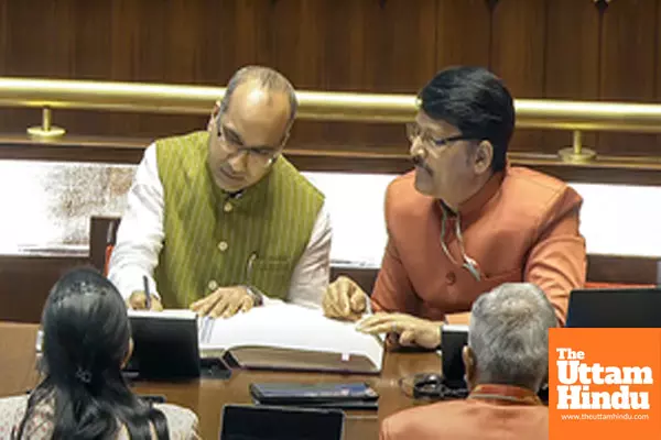 New Delhi: BJP MP Sujeet Kumar takes oath as Rajya Sabha MP