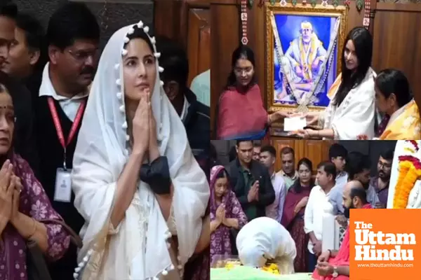 Katrina Kaif seeks blessing from Sai Baba in Shirdi