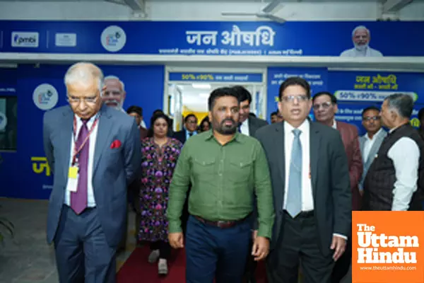 Sri Lankan President Dissanayake visits Jan Aushadhi Kendra at AIIMS in Delhi