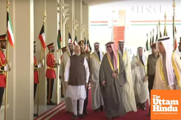 PM Modi arrives in Kuwait on a historic visit