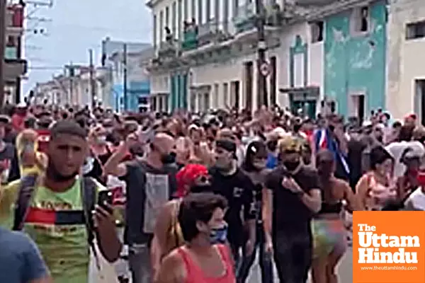 Thousands in Havana protest US hostility toward Cuba