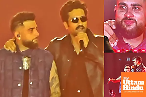 At the concert, Vicky Kaushal said something about Karan Aujla that made the singer emotional, watch the VIDEO