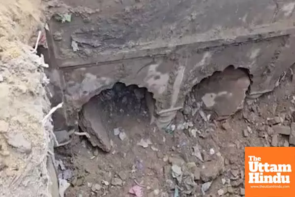 A 250-feet-deep stepwell discovered in Sambhal: excavation underway by the Revenue Department