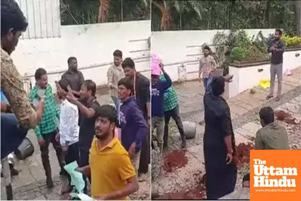 Protesters Vandalize Allu Arjun’s Home in Hyderabad Over Pushpa-2 Screening Tragedy, Watch the Video