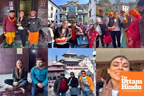 Nia Sharma crosses 525 Shiva lingams to offers prayers at Pashupatinath temple