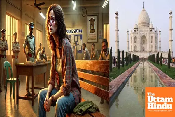 10,000 KM Journey Ends in Tears: Distressed Canadian Tourist Seeks Help from Agra Police After Taj Mahal Trip