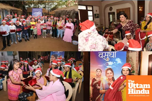 Asmi Deo, Nausheen Ali Sardar and Priya Thakur celebrate Xmas on set